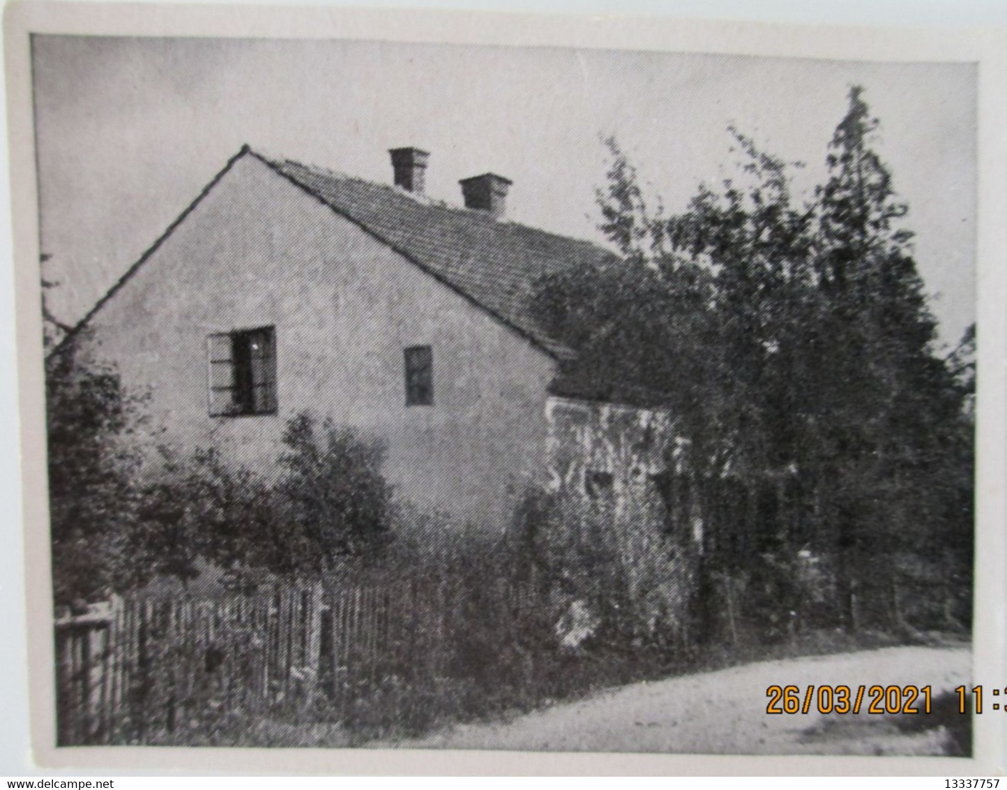 Hitlers Memoiren.:,Eltern,Geburtshaus in Braunau,Friedhof Leonding. Großdeutschland Sammelbilder 6,3x4,3 cm lesen RR