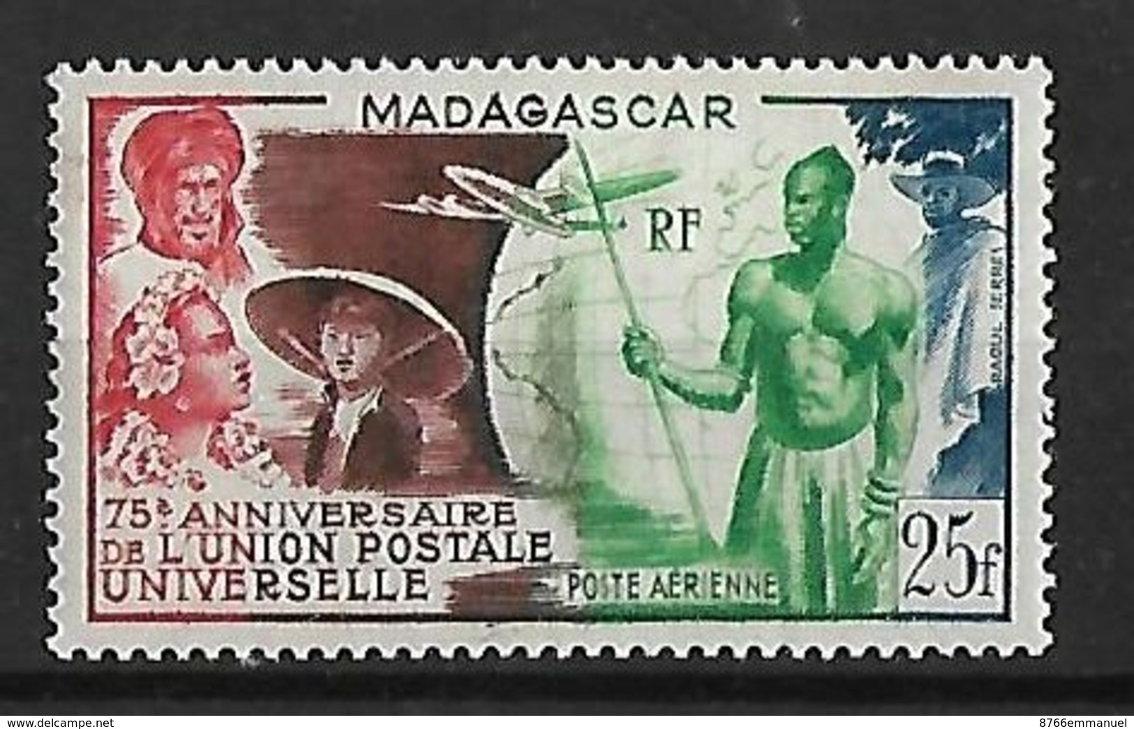 MADAGASCAR AERIEN N°72 N* - Poste Aérienne