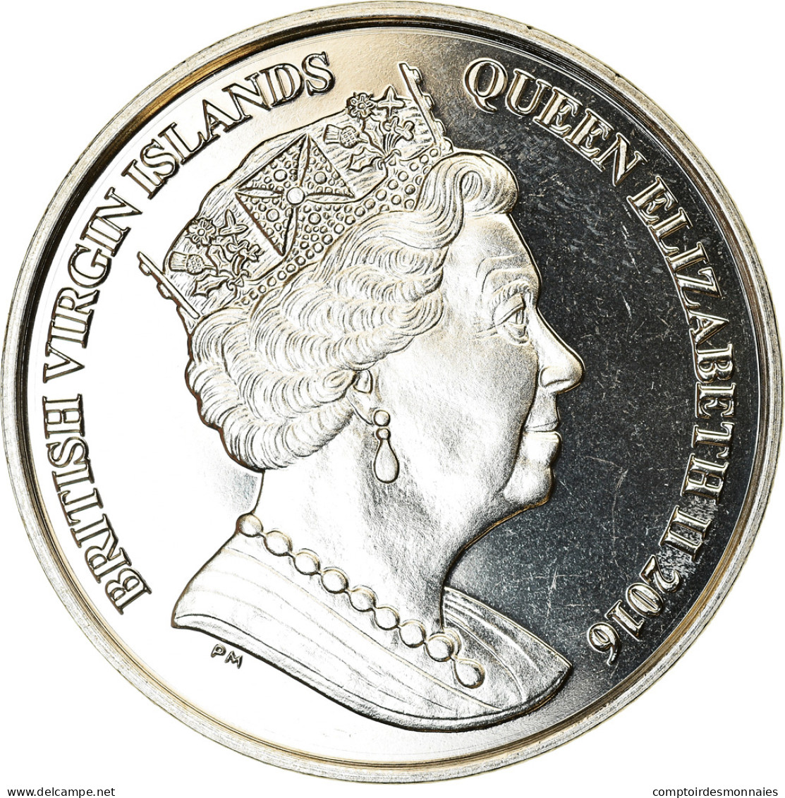 Monnaie, BRITISH VIRGIN ISLANDS, Dollar, 2016, Franklin Mint, Rugby, SPL - British Virgin Islands