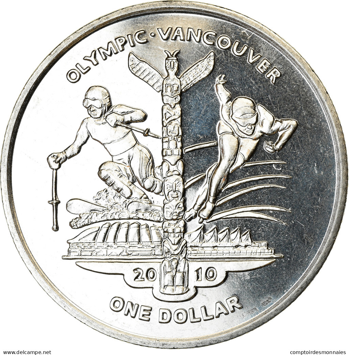 Monnaie, Sierra Leone, Dollar, 2009, British Royal Mint, Jeux Olympiques D'hiver - Sierra Leone