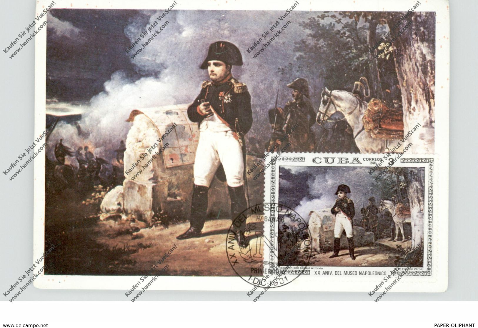 CUBA  - 1981, NAPOLEON, Maximumkarte - Cartes-maximum