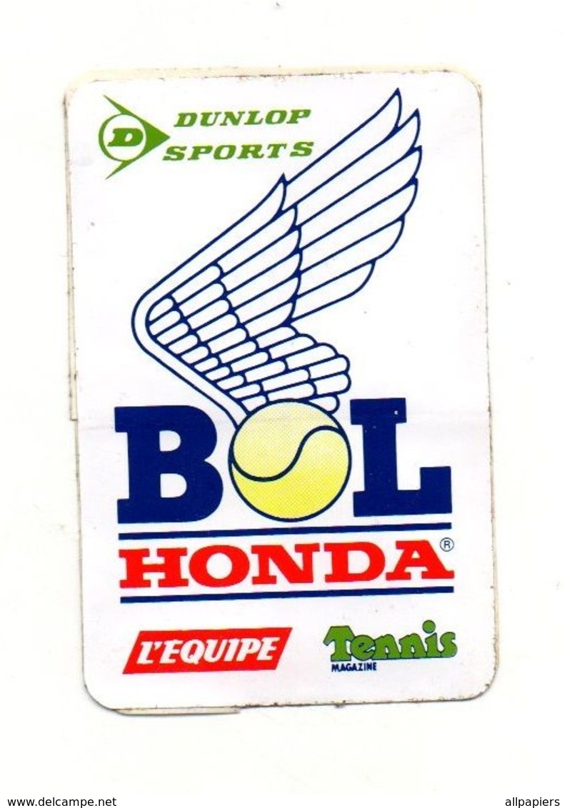 Autocollant Bol Honda Dunlop Sports - L'équipe - Tennis Magazine - Format 10x6.5 cm - Autocollants