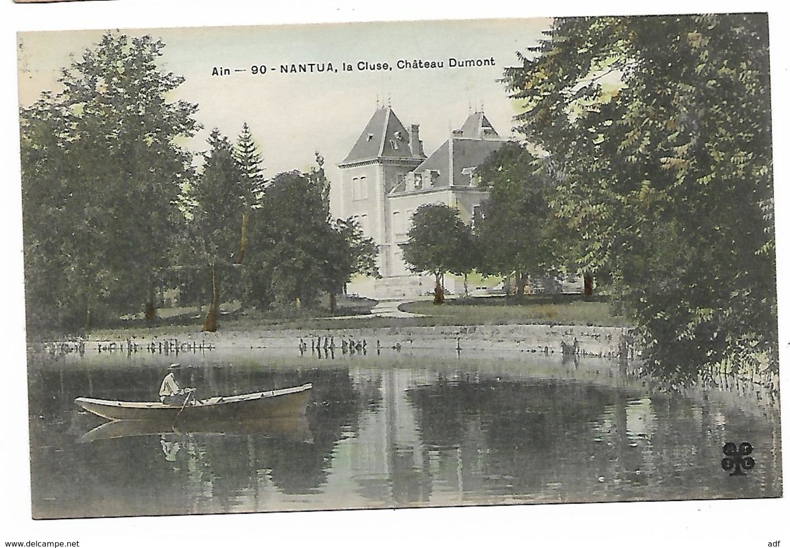 CPA COLORISEE NANTUA, LA CLUSE, CHATEAU DUMONT, AIN 01 - Nantua