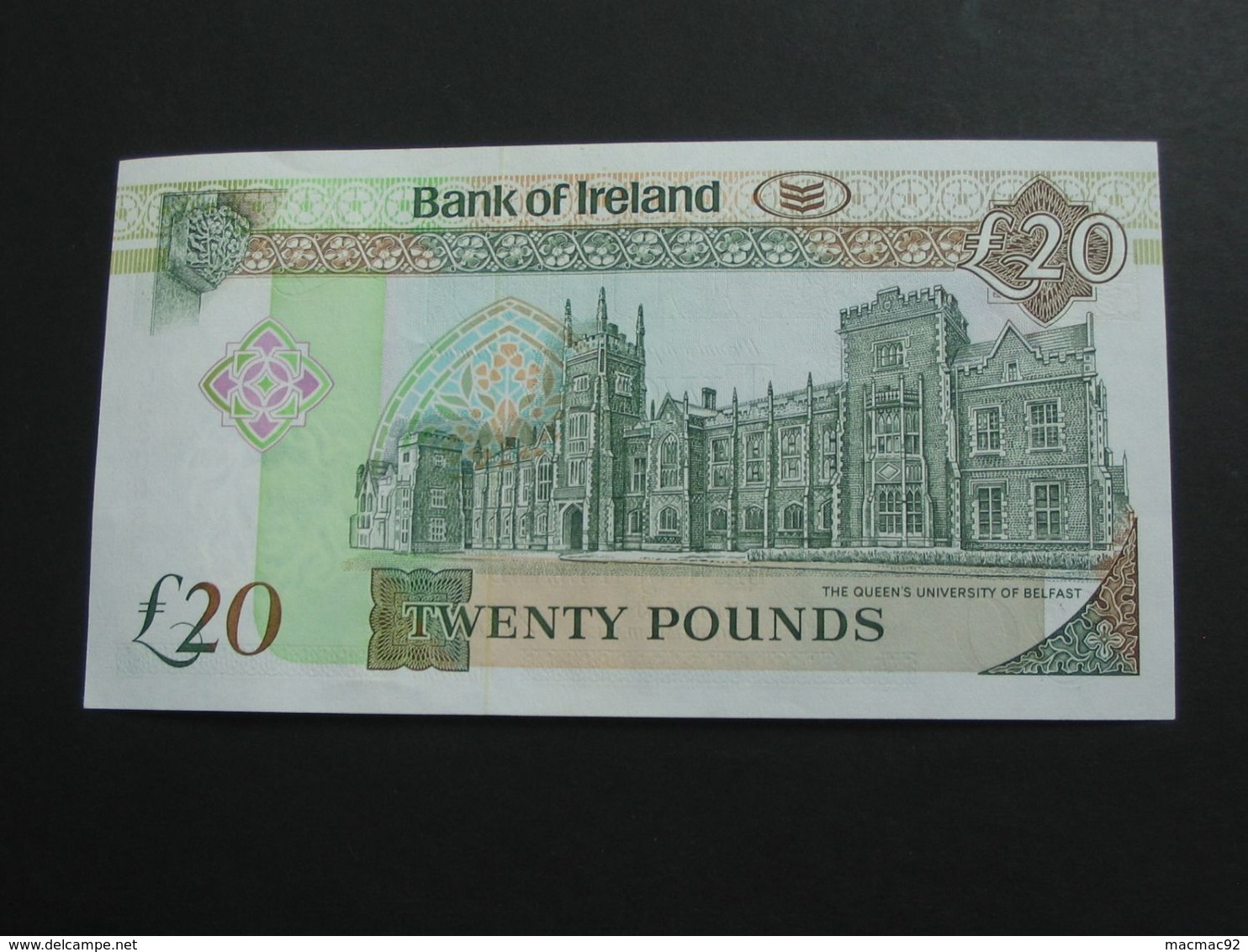 20 Twenty Pound 1991 - Central Bank Of Ireland - Belfast Donegall Place  **** EN ACHAT IMMEDIAT **** - Irland