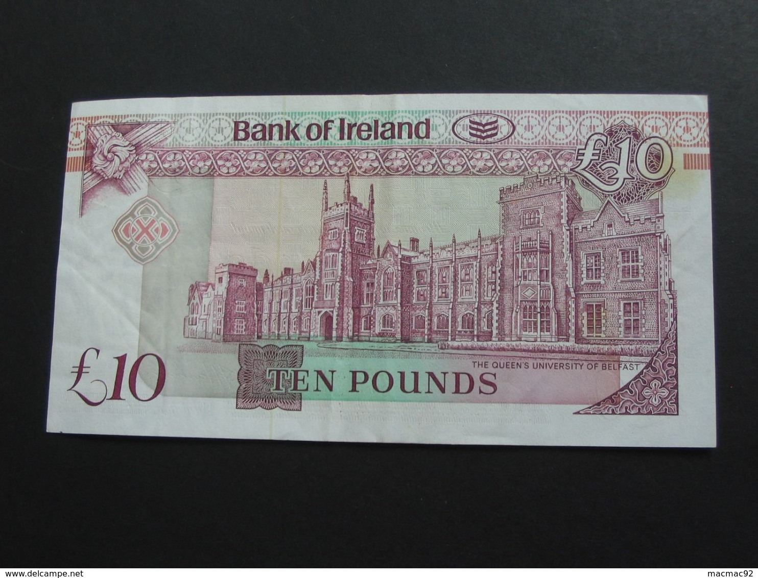 10 Ten Pound 1991 - Central Bank Of Ireland - Belfast Donegall Place  **** EN ACHAT IMMEDIAT **** - Irland