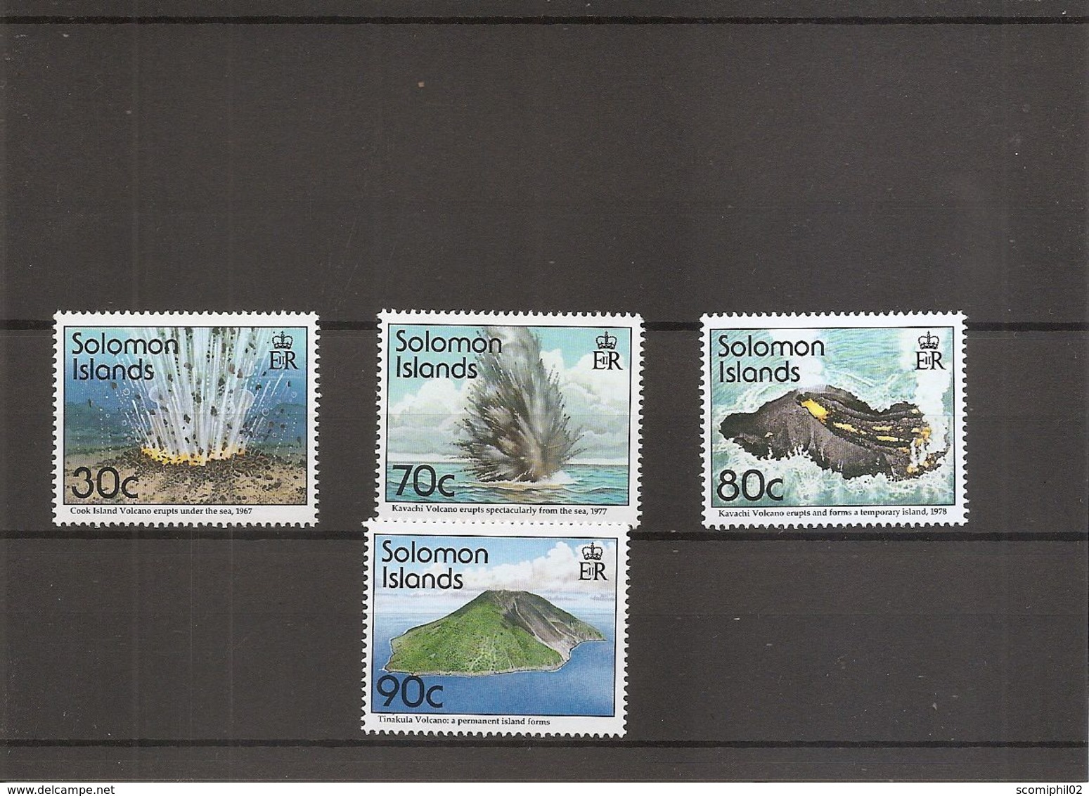 Volcans ( 827/830 XXX -MNH- Des Salomon) - Volcanos