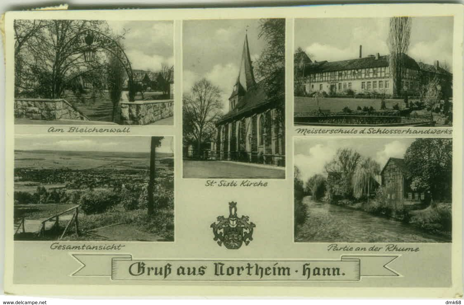 AK GERMANY - GRUSS AUS NORTHEIM HANN - ERIKO BILDVERLAG OSTERODE / HARZ - 1950s (BG9576) - Northeim