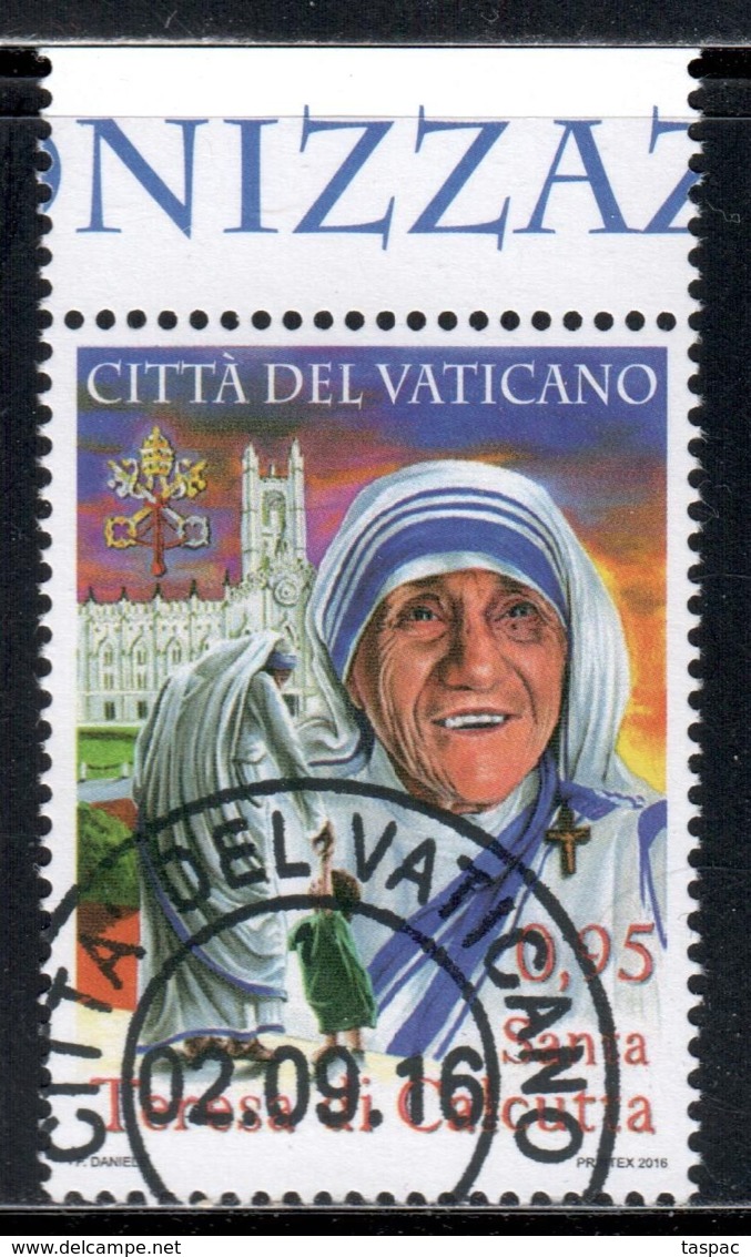 Vatican 2016 Mi# 1876 Used - Canonization Of Mother Teresa - Usati