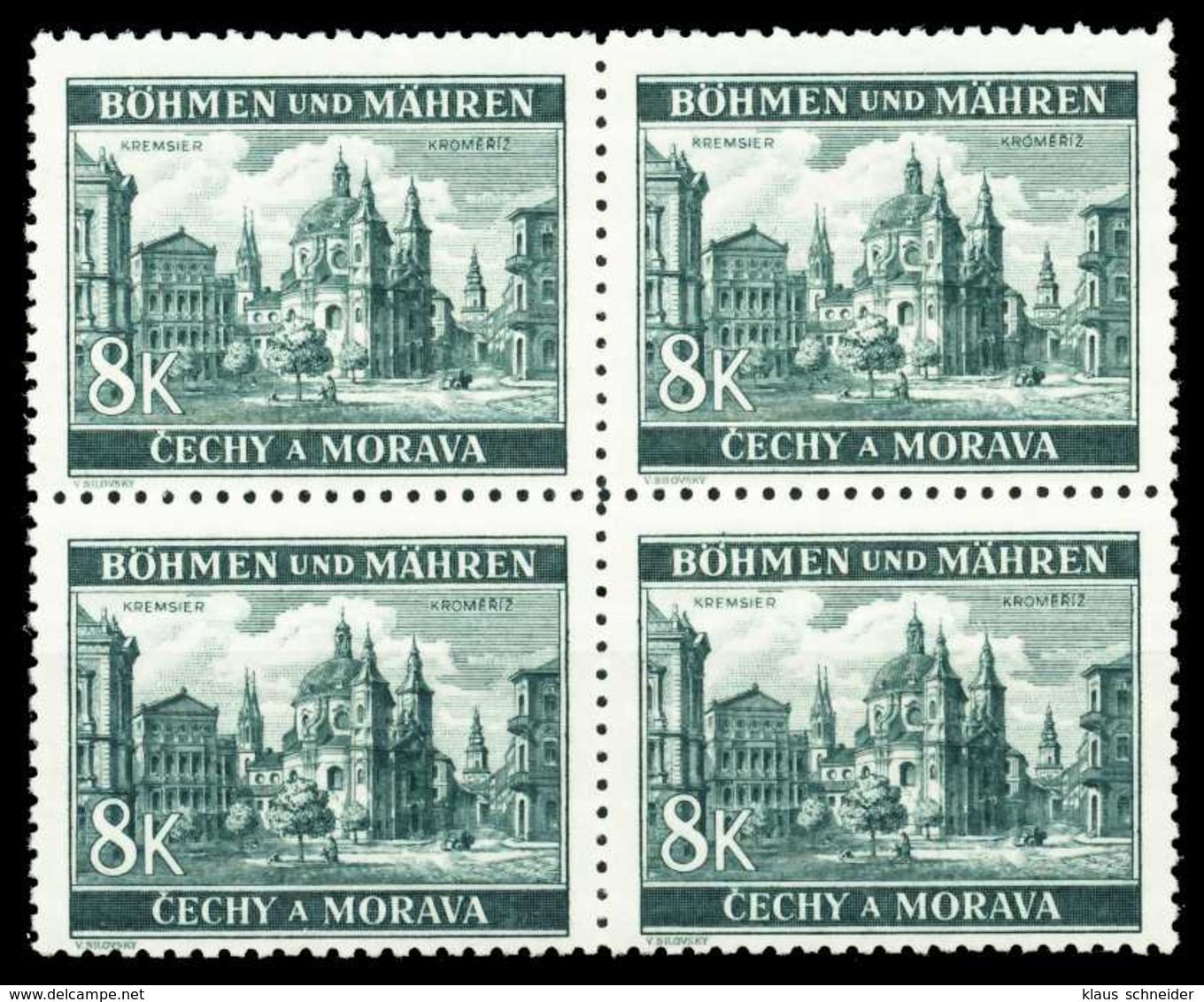 BÖHMEN U. MÄHREN Nr 59 Postfrisch VIERERBLOCK X4A553A - Nuovi