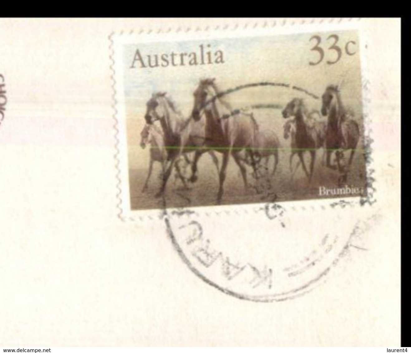 (I 11) Australia - NT - Kakadu NP (wiht Crocdile) With Stamp (W525A) - Kakadu