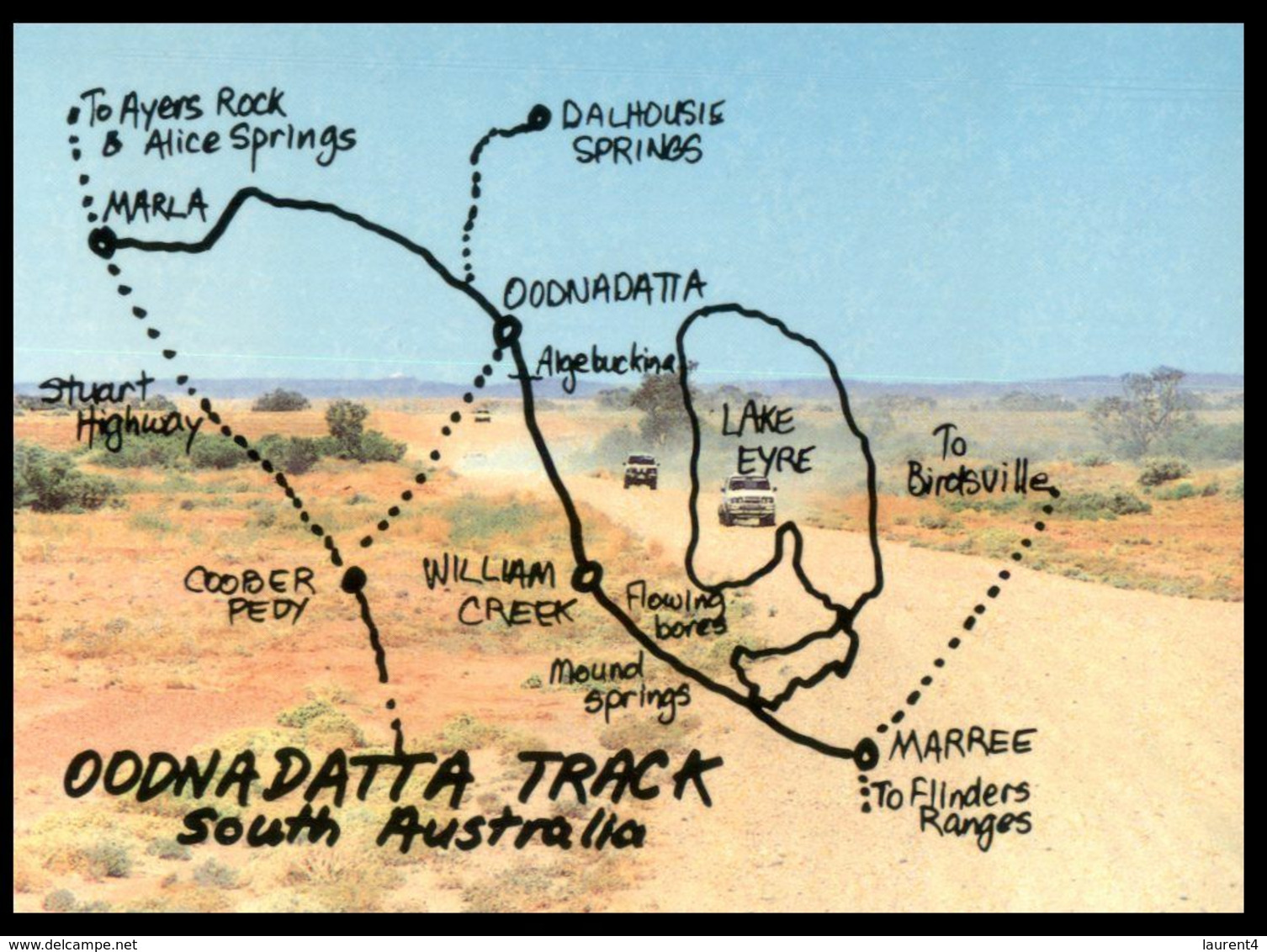 (I 11) Australia - WA - Oodnadatta Track Map - Autres & Non Classés