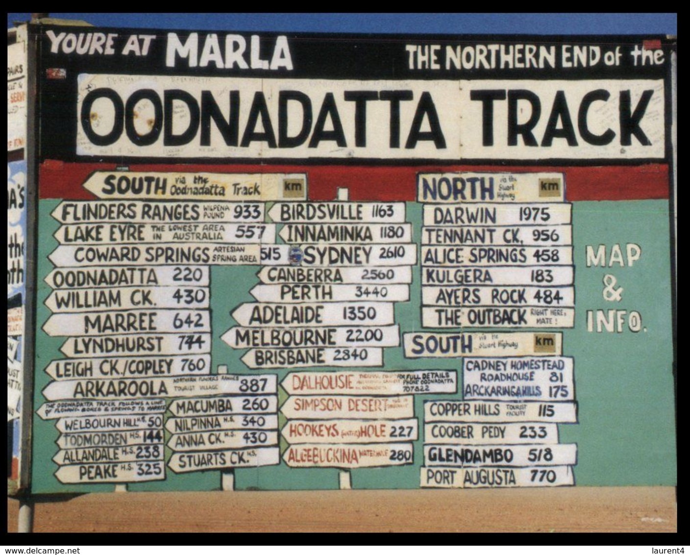 (I 11) Australia - WA - Oodnadatta Track Road Sign (MB12) - Sonstige & Ohne Zuordnung