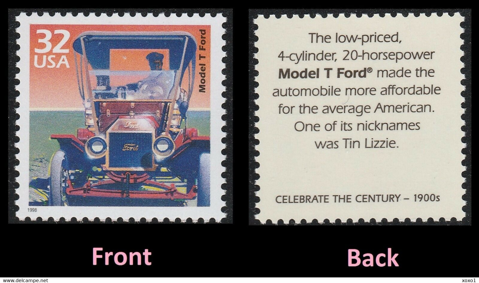 USA 1998 MiNr. 2907 Celebrate The Century 1900s Model T Ford Transport Cars 1v MNH ** 0,80 € - Autos