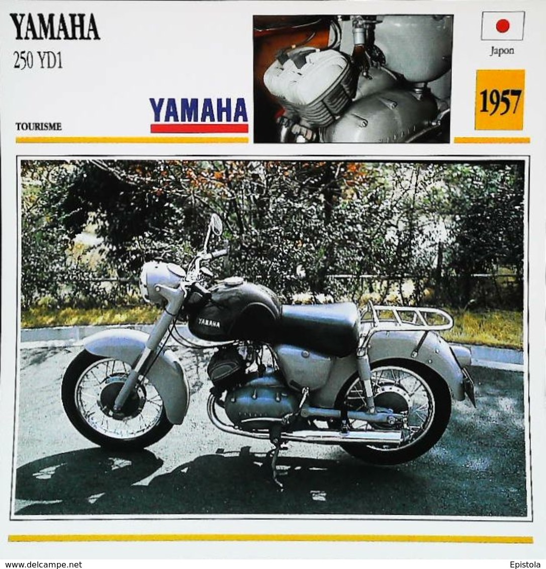 " YAMAHA 250 YD1 1957"  - Collection Fiche Technique Edito-Service S.A. - Collections