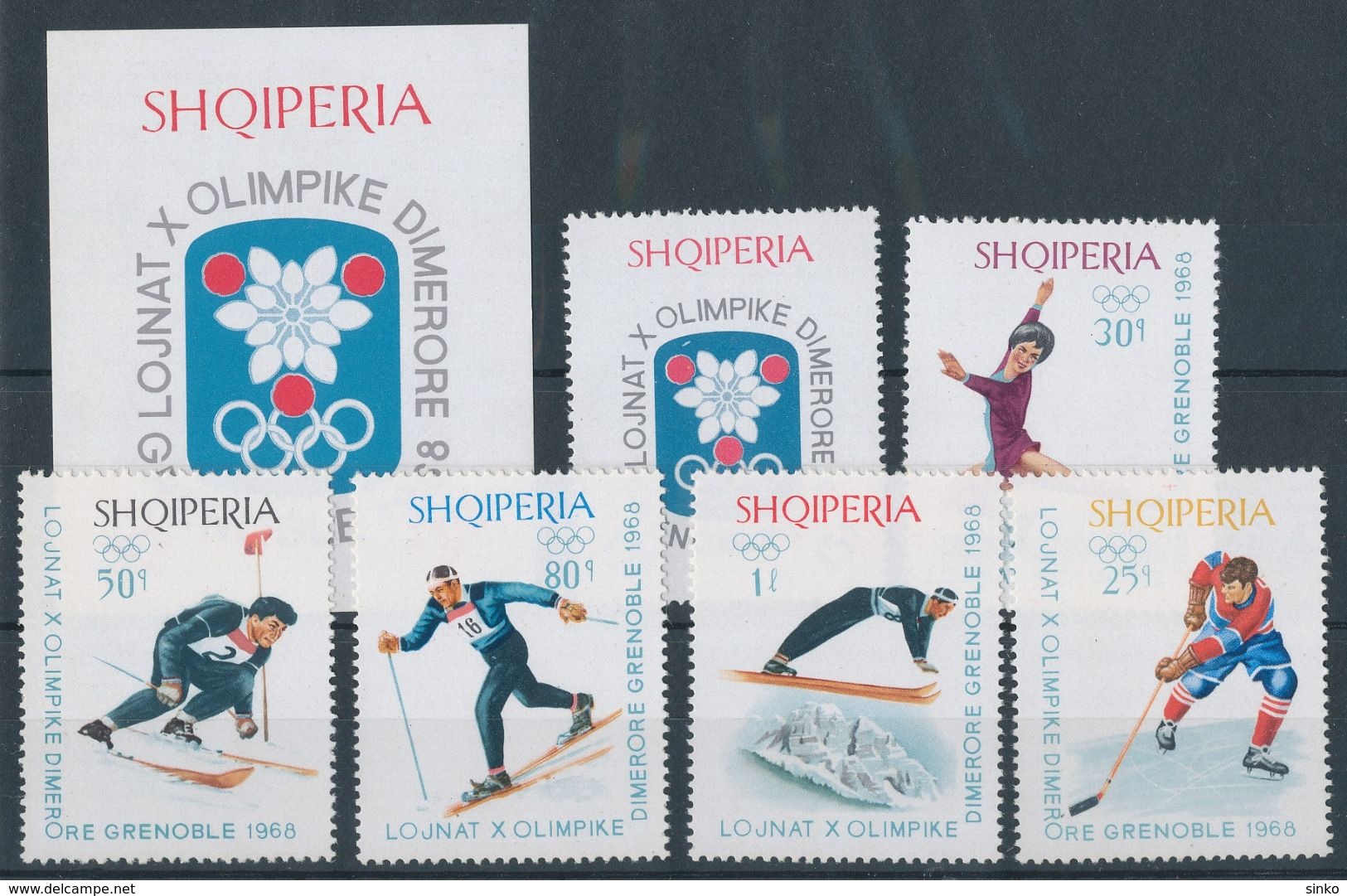 1967. Albania - Olympic Games - Winter 1968: Grenoble