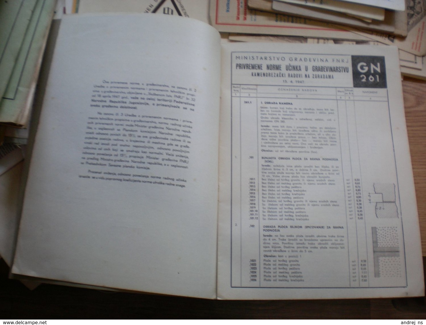 Privremene Norme U Gradjevinstvu Kamenorezacki Radovi Na Zgradama Temporary Norms In Construction Stone Cutting Works On - Scandinavian Languages