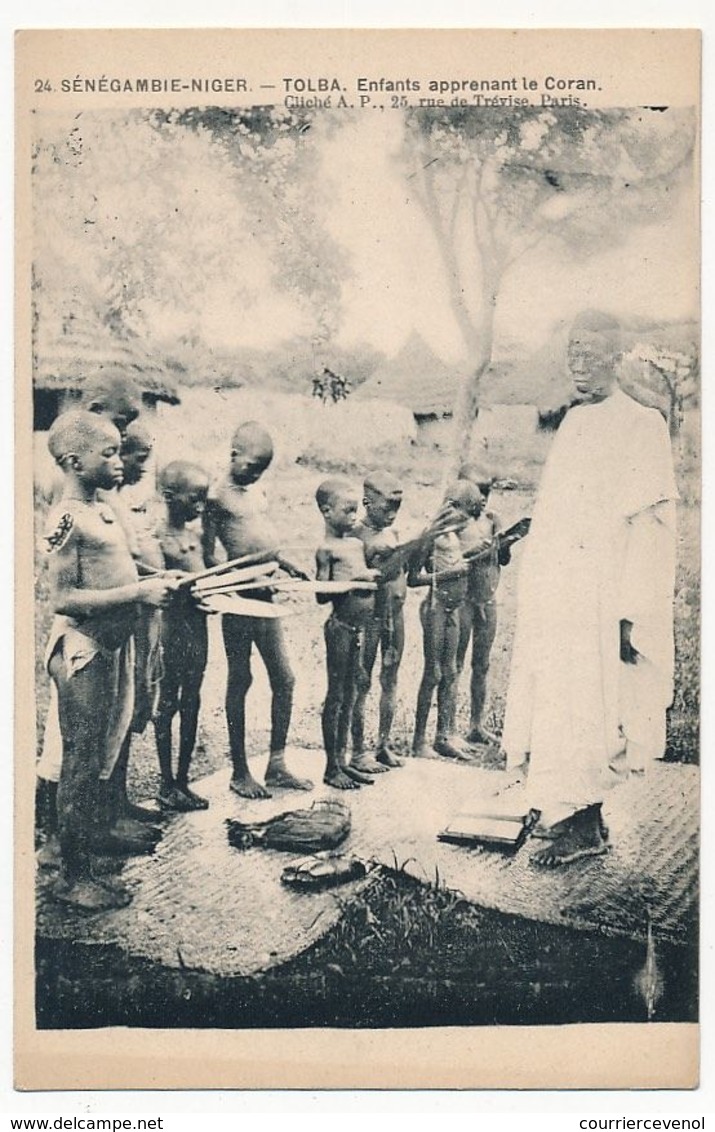 CPA - SÉNÉGAMBIE - NIGER -  Tolba. Enfants Apprenant Le Coran - Niger