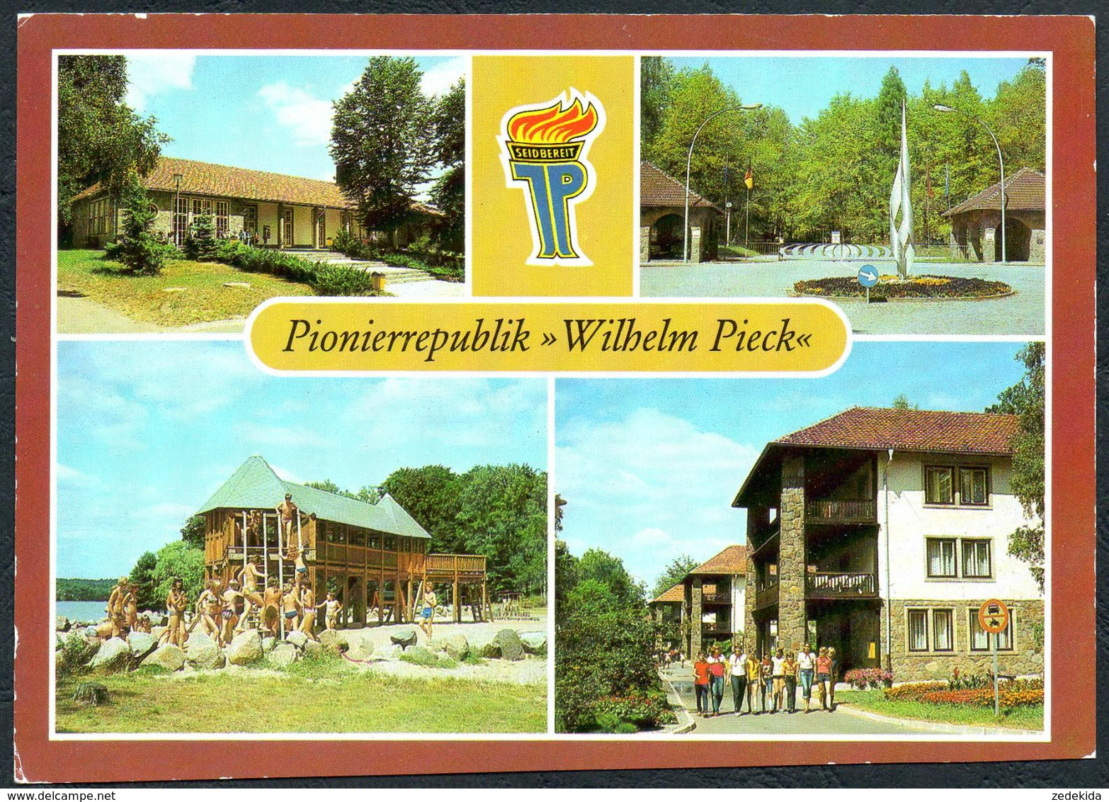 A3321 - Altenhof Pionierrepublik Wilhelm Pieck Wehrburg Eingang Speisesaal Junge Pioniere - Bild Und Heimat Reichenbach - Eberswalde