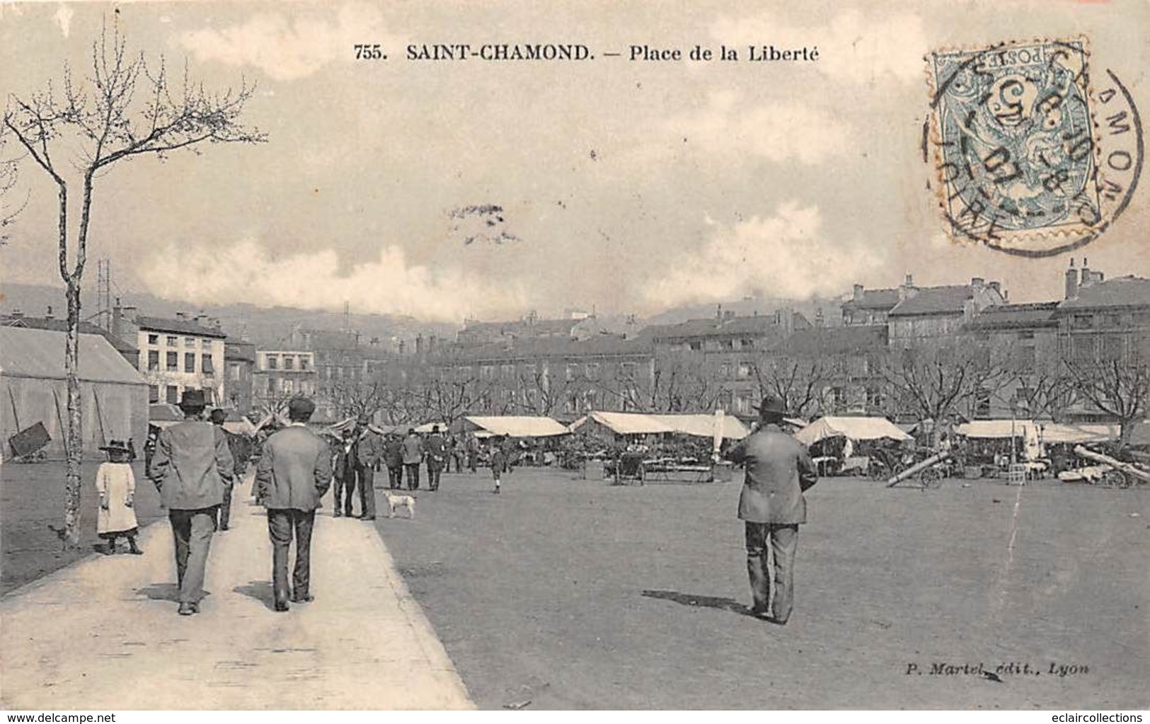 Saint Chamond       42       Place De La Liberté. Le Marché     (voir Scan) - Saint Chamond
