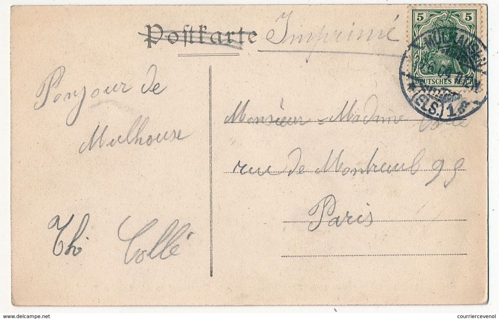 CPA - MULHOUSE (Haut-Rhin) - Musique De La Jeunesse De St Joseph, 1907 - Mulhouse