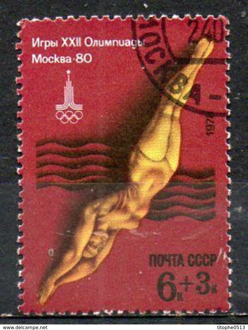 URSS. N°4467 Oblitéré De 1978. Plongeon/J.O. De Moscou. - Duiken