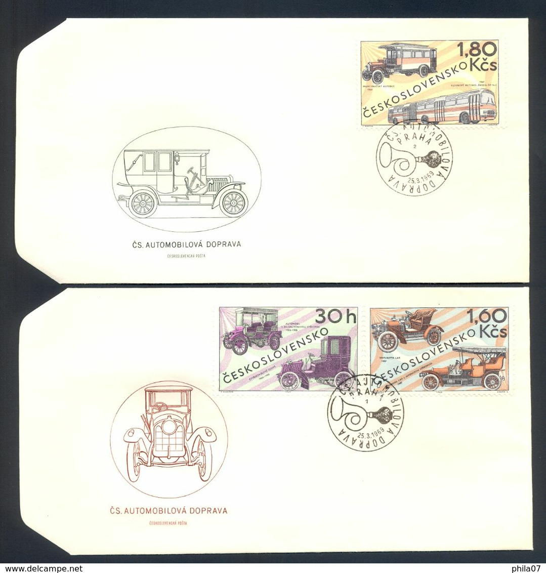 CZECHOSLOVAKIA 1969 - Lot Of Two Cover With Commemorative Cancel And Stamps - Autres & Non Classés