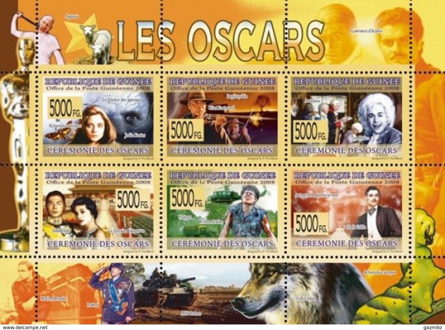 Guinea 2008, Cinema, Oscars, Mozart, Elicopter, Insect, 6val In BF - Helicopters