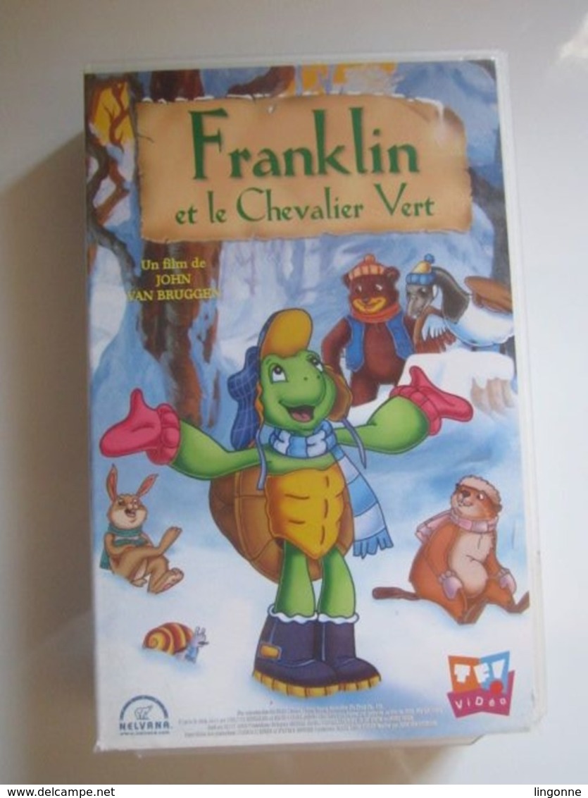 CASSETTE VIDEO VHS  FRANKLIN ET LE CHEVALIER VERT (jaquette Abimée) - Dibujos Animados