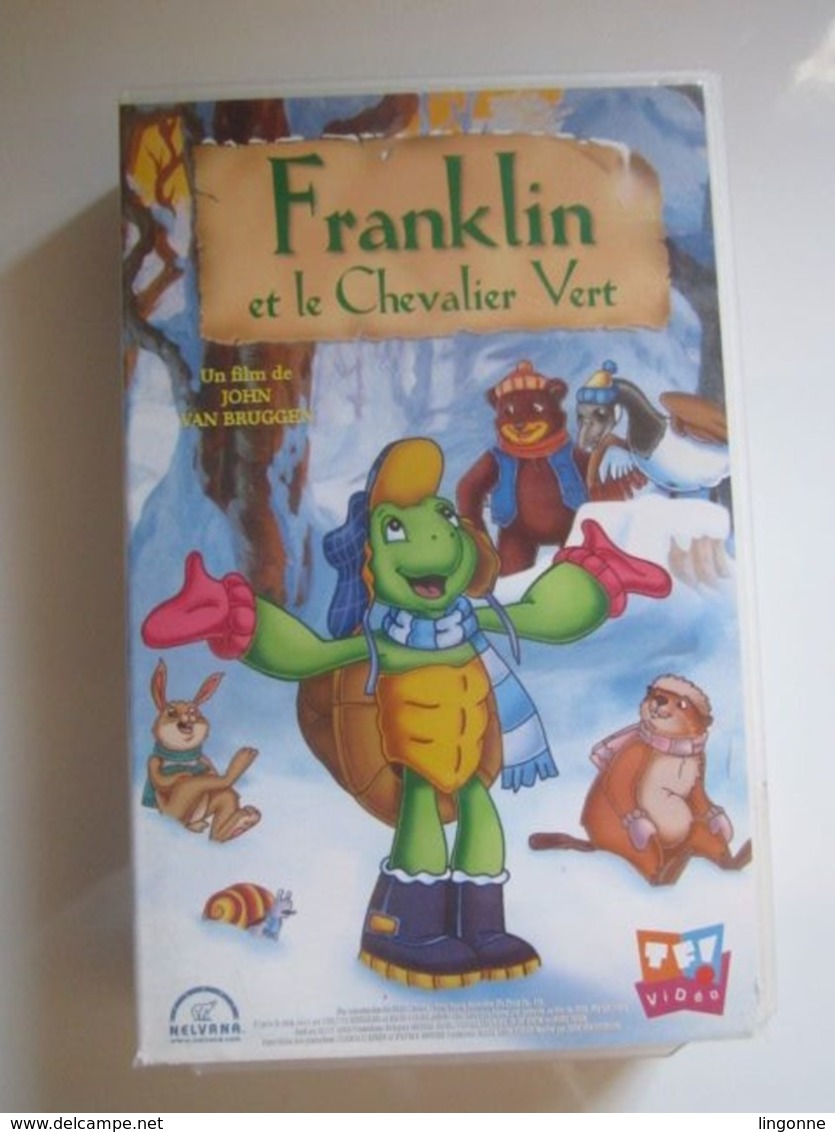 CASSETTE VIDEO VHS  FRANKLIN ET LE CHEVALIER VERT (jaquette Abimée) - Animatie