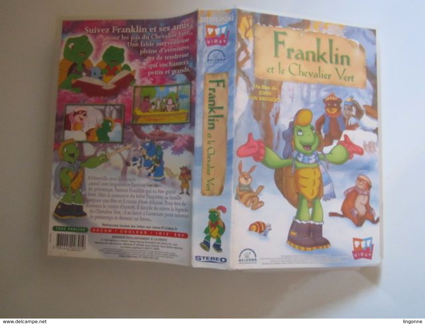 CASSETTE VIDEO VHS  FRANKLIN ET LE CHEVALIER VERT (jaquette Abimée) - Cartoons