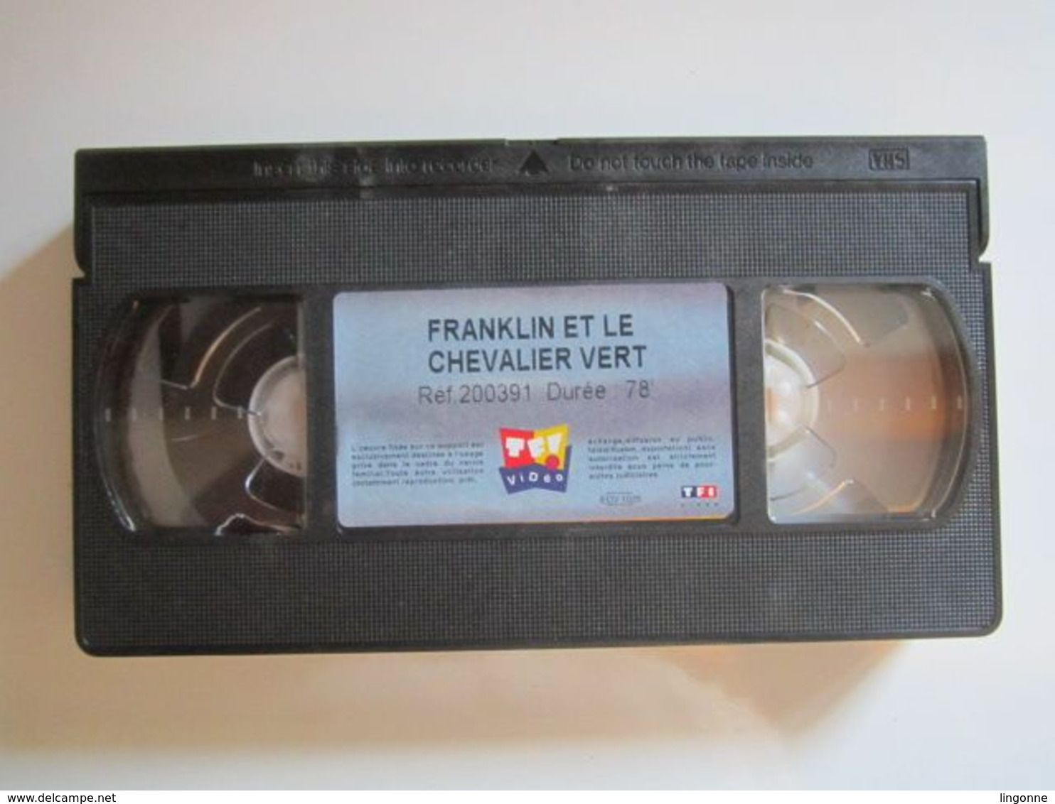 CASSETTE VIDEO VHS  FRANKLIN ET LE CHEVALIER VERT (jaquette Abimée) - Animatie