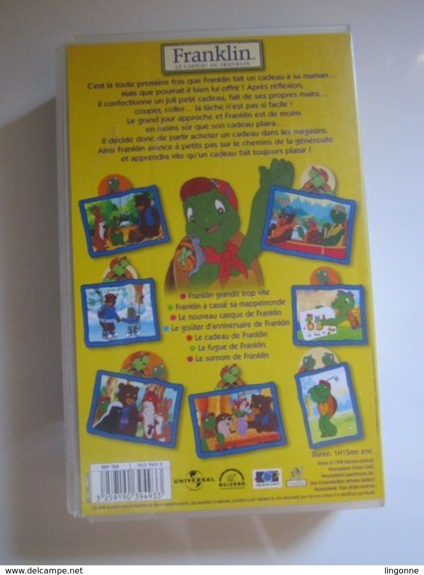 1999 CASSETTE VIDEO VHS  FRANKLIN LE CADEAU DE FRANKLIN (jaquette Abimée) - Dibujos Animados