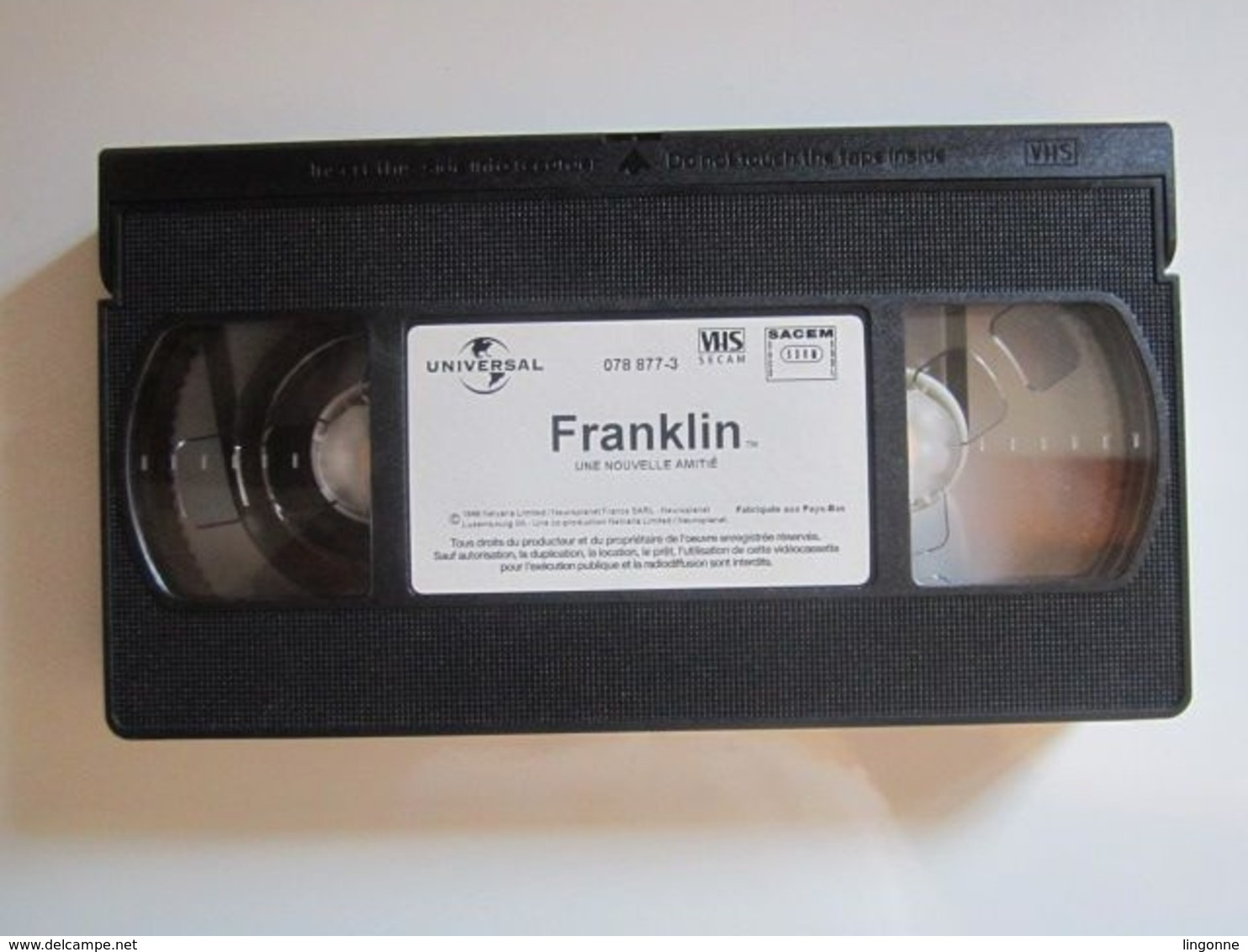 1999 CASSETTE VIDEO VHS  FRANKLIN UNE NOUVELLE AMITIE (jaquette Abimée) - Animatie