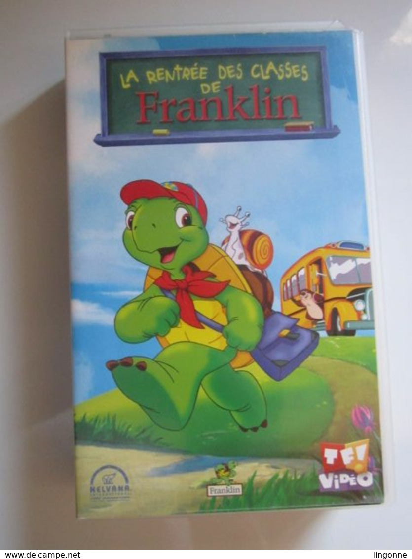 CASSETTE VIDEO VHS  FRANKLIN LA RENTREE DES CLASSES DE FRANKLIN (jaquette Abimée) - Animatie