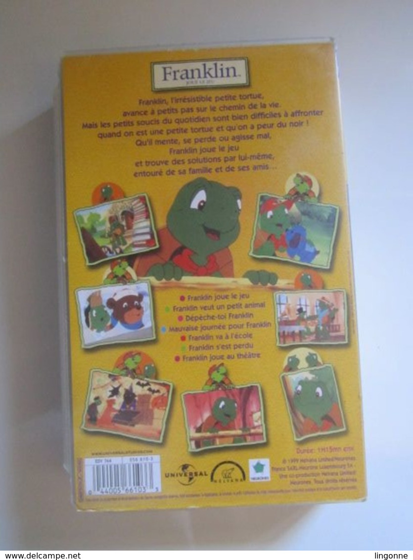 1999 CASSETTE VIDEO VHS  FRANKLIN JOUE LE JEU  (jaquette Abimée) - Dibujos Animados
