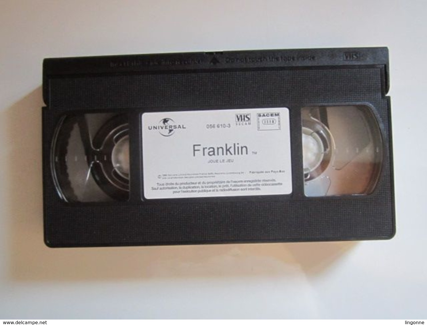 1999 CASSETTE VIDEO VHS  FRANKLIN JOUE LE JEU  (jaquette Abimée) - Dessins Animés