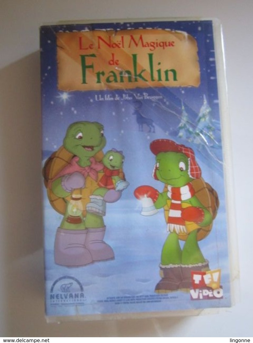 CASSETTE VIDEO VHS  FRANKLIN LE NOEL MAGIQUE DE FRANKLIN  (jaquette Abimée) - Dessins Animés