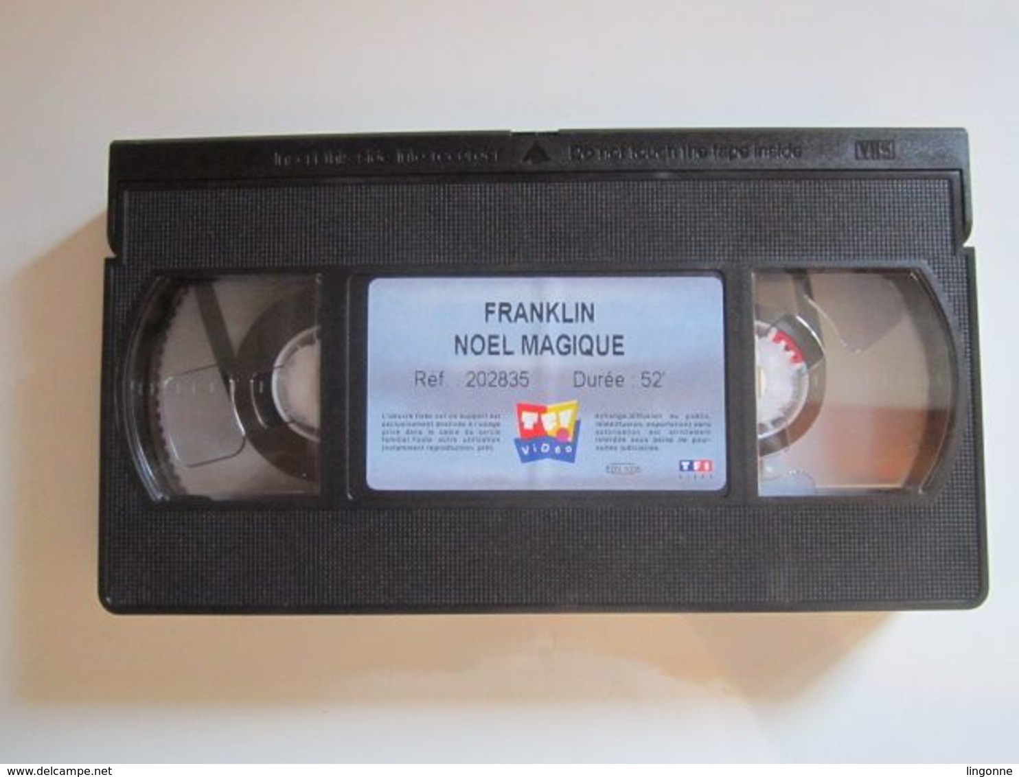 CASSETTE VIDEO VHS  FRANKLIN LE NOEL MAGIQUE DE FRANKLIN  (jaquette Abimée) - Dessins Animés