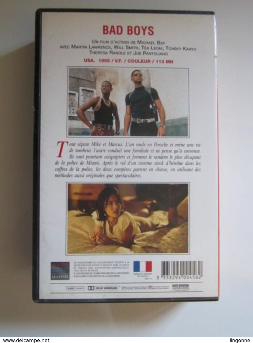 1995 CASSETTE VIDEO VHS  BAD BOYS Version Française. - Policiers