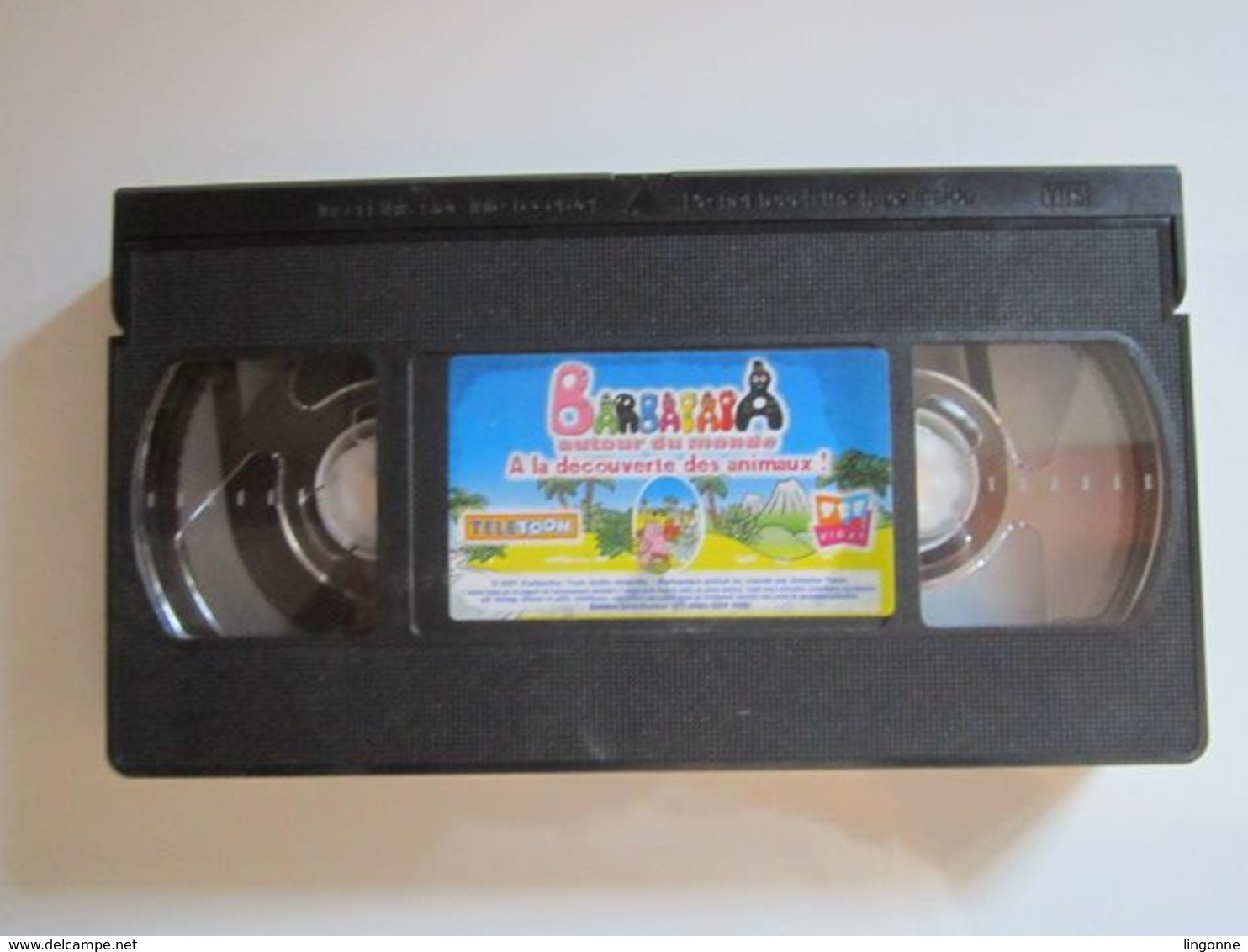 2001 CASSETTE VIDEO VHS  BARBAPAPA AUTOUR DU MONDE A LA DECOUVERTE DES ANIMAUX - Cartoons