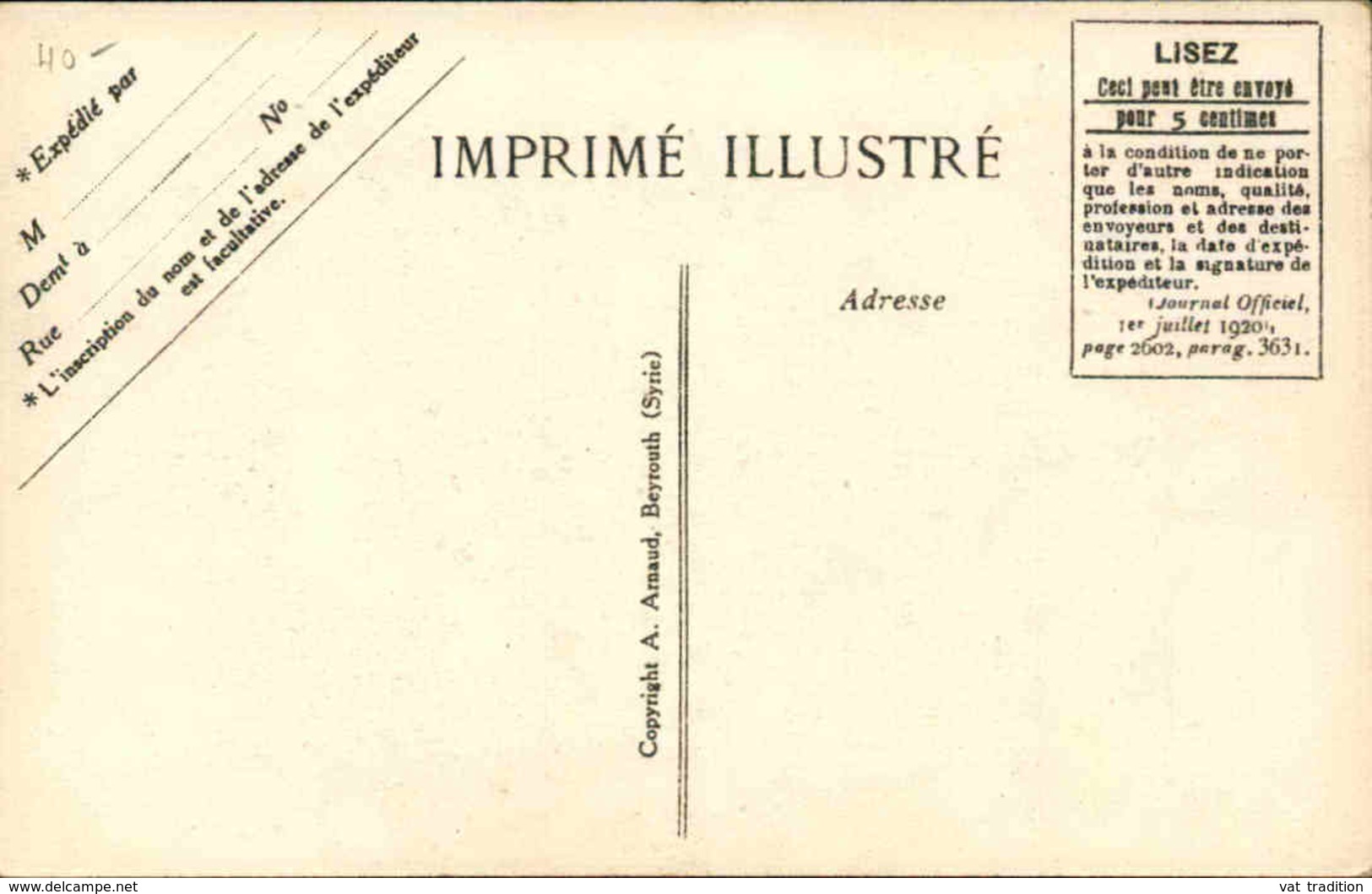 LIBAN - Carte Postale - Scènes Et Types D'Orient - Beyrouth - Le Marché - L 66968 - Liban