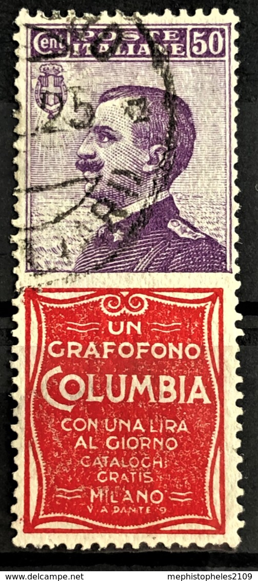 ITALY / ITALIA 1924/25 - Canceled - Sc# 102b - Advertising Stamp / Francobollo Pubblicitario 50c - Columbia - Ongebruikt