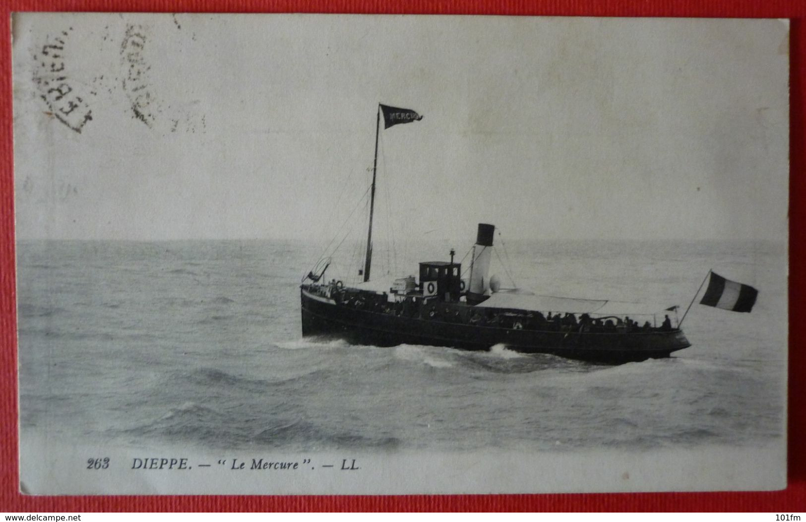 DIEPPE - FRENCH STEAMER SS. LE MERCURE , LE PAQUEBOT - Paquebots