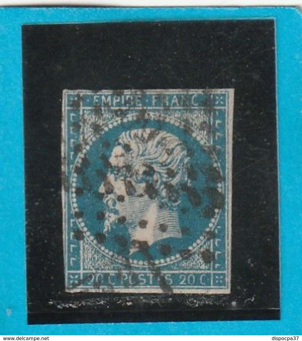 N° 14 A    - Oblitération PC 909  COLMARS -LES-ALPES (05)   - LOT JC + Variété- IND 12- Cote 80€ - 1853-1860 Napoléon III