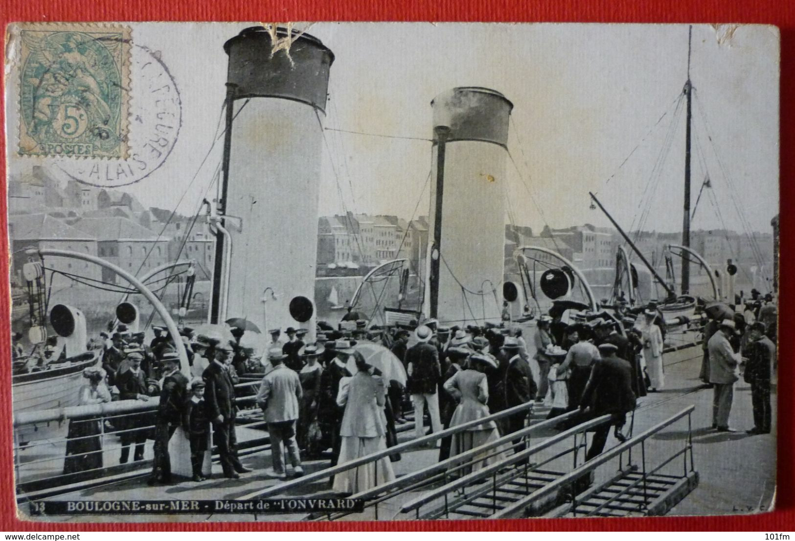 BOULOGNE SUR MER - FRENCH  STEAMER SS. TONVRARD , LE PAQUEBOT - Steamers