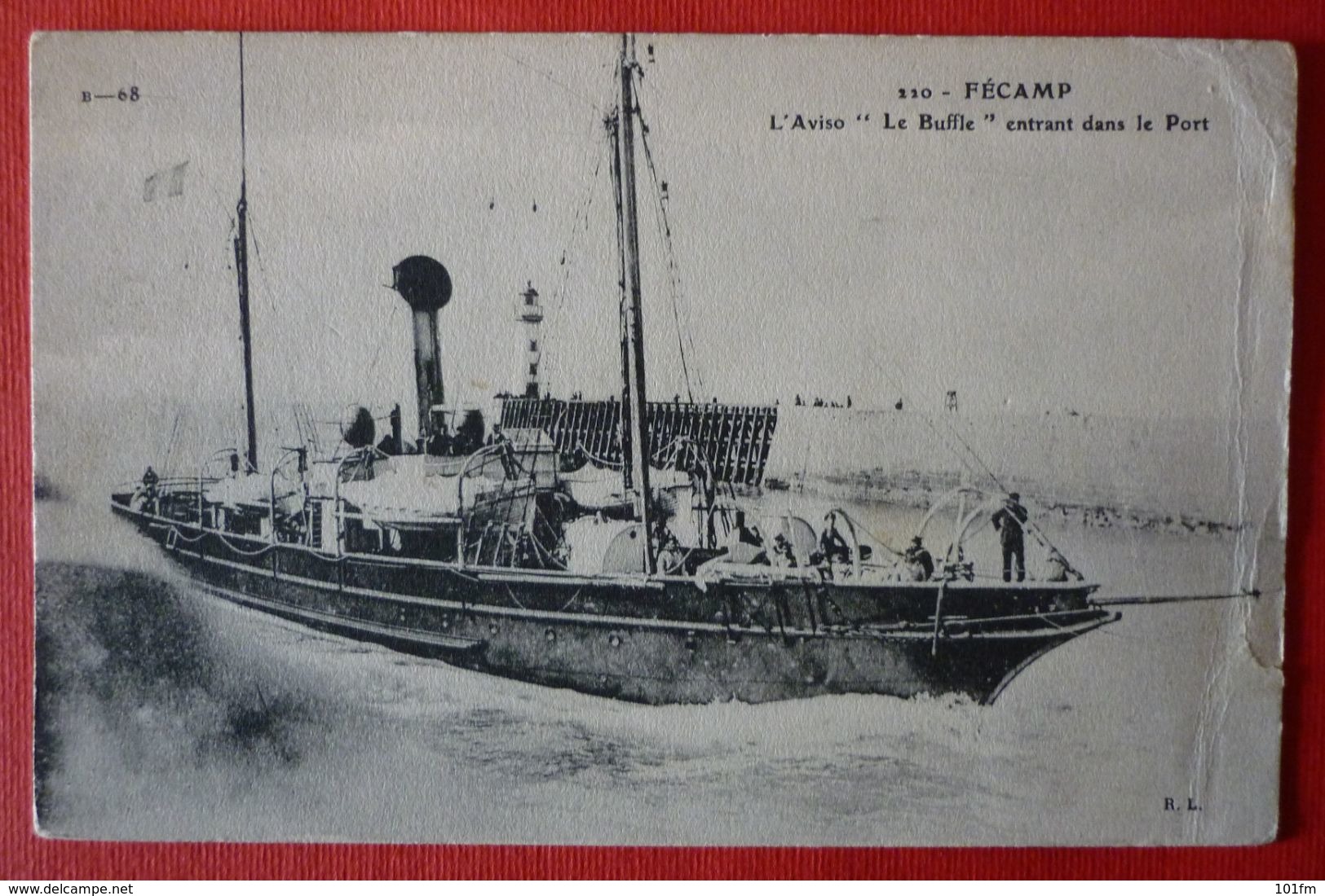 FECAMP - FRENCH  STEAMER SS. LE BUFFLE , LE PAQUEBOT - Steamers