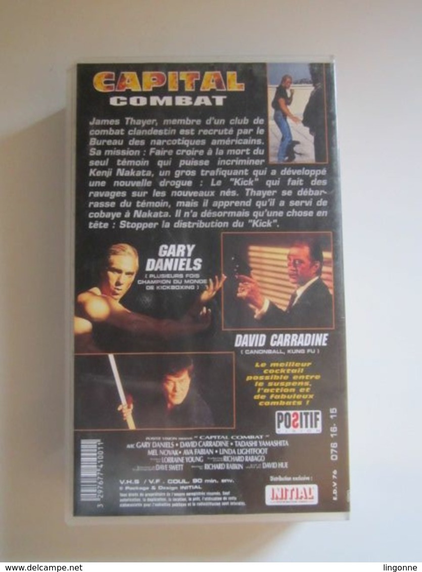 CASSETTE VIDEO VHS CAPITAL COMBAT Gary Daniels - Action, Aventure