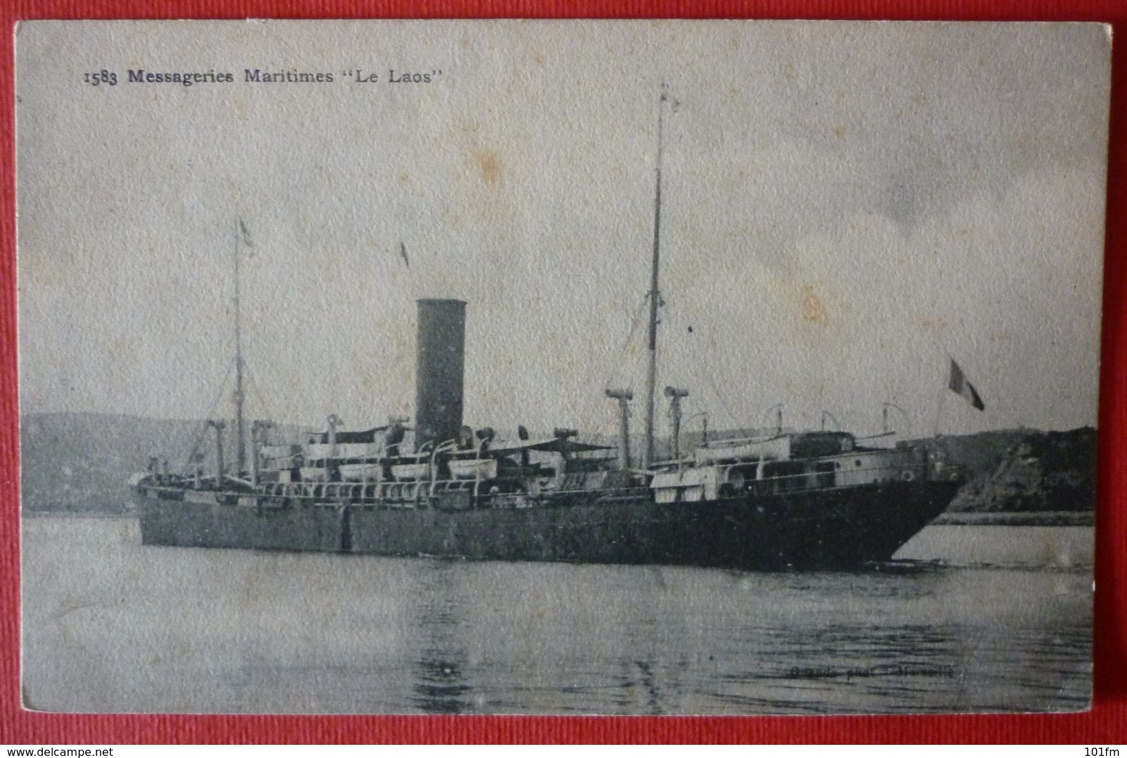 FRENCH  STEAMER SS. LE LAOS , LE PAQUEBOT - Paquebots