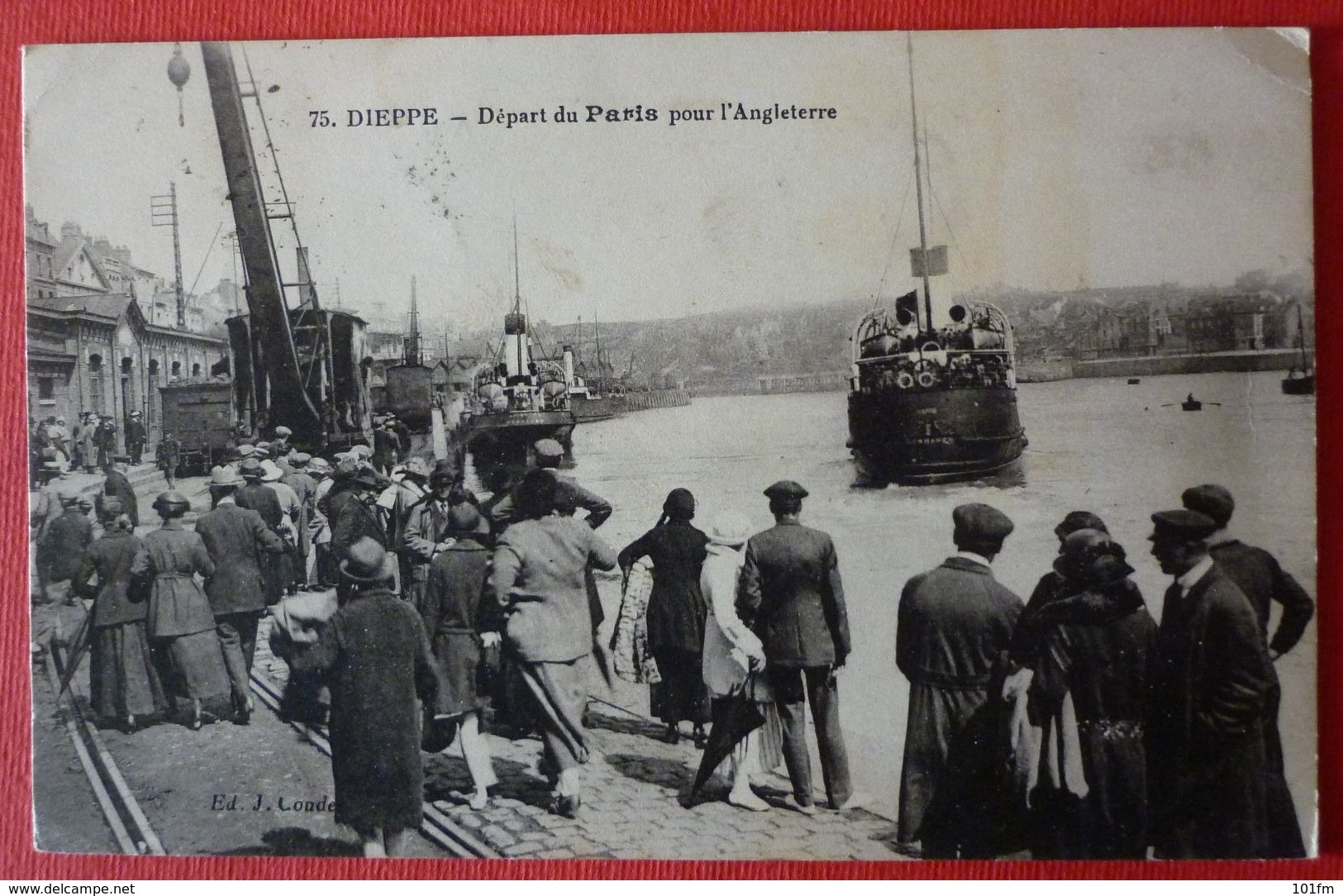 DIEPPE - FRENCH  STEAMER SS. PARIS , LE PAQUEBOT - Steamers