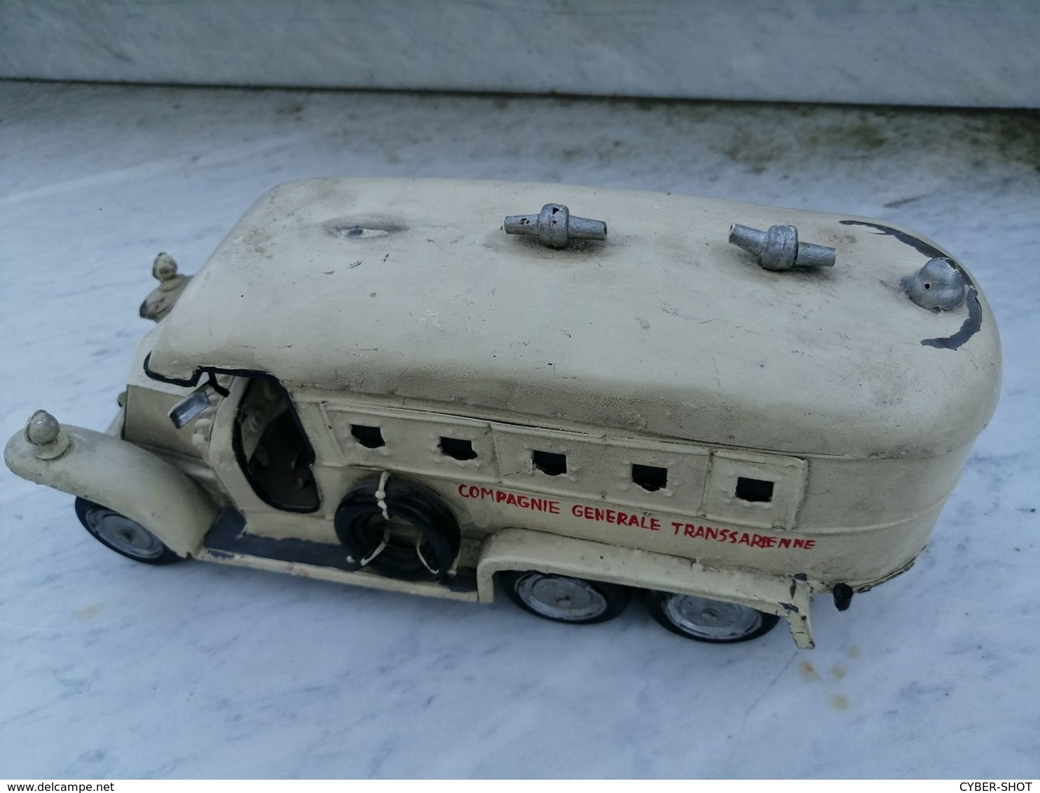 VINTAGE & RARE CAR OU BUS EN MÉTAL CIE GÉNÉRALE TRANSSARIENNE - Altri & Non Classificati